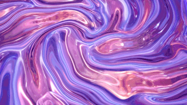 酸性渐变水滴水印流体镭射风紫色视频背景gif图素材