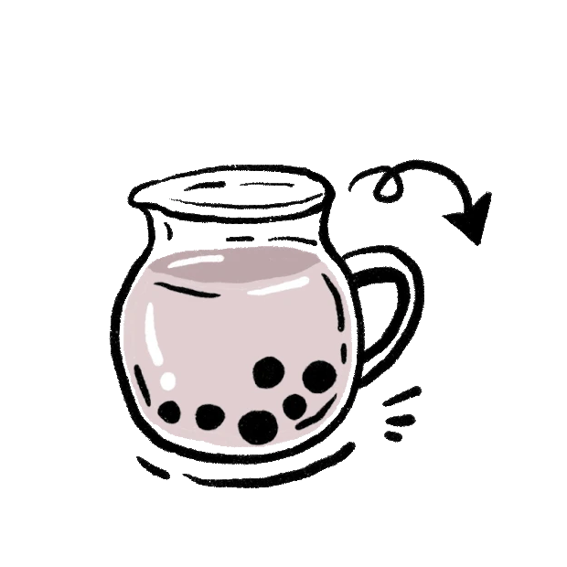 珍珠奶茶咖啡饮品茶杯可爱下午茶饮料gif图素材