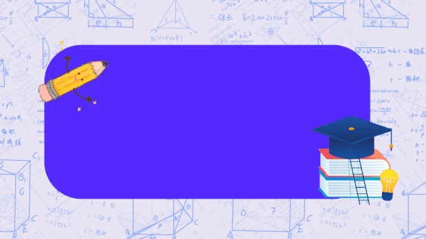 教育课程培训补习班边框文具铅笔人蓝色视频背景gif图素材