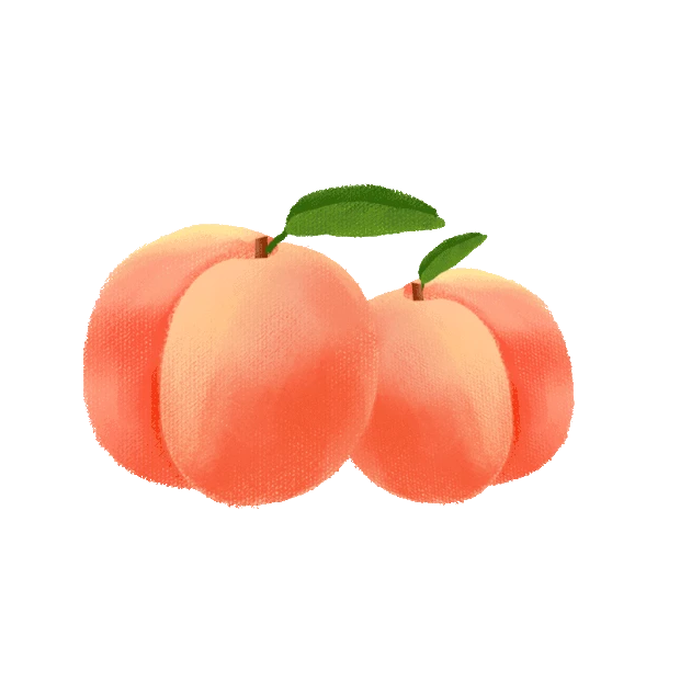 桃子水果小清新gif图素材