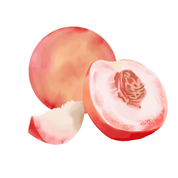 水果桃子水蜜桃粉色gif图素材