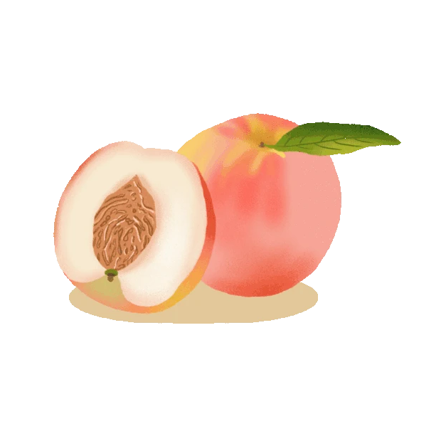水果新鲜桃子粉色gif图素材
