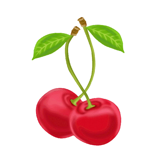 红樱桃水果车厘子gif图素材