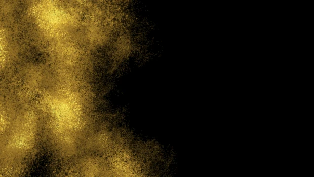 黑色烫金金色粒子光视频背景gif图素材