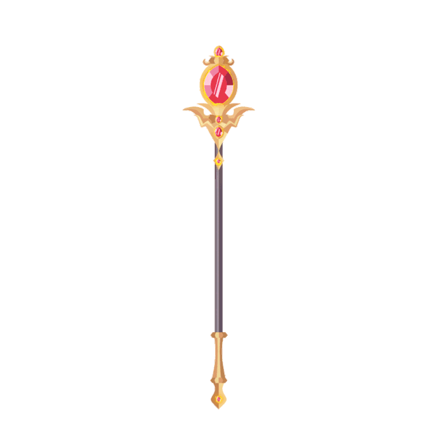女王权杖法杖魔法棒gif图素材