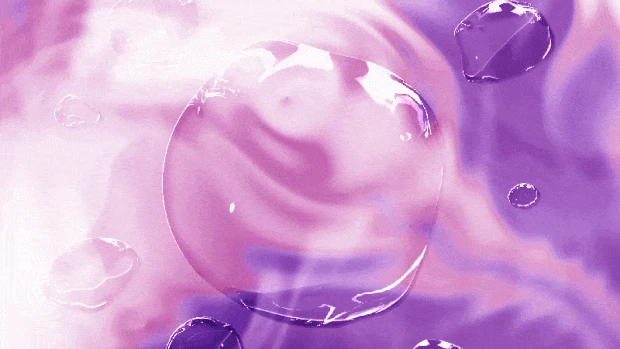 酸性风创意炫彩水泡紫色渐变视频背景gif图素材