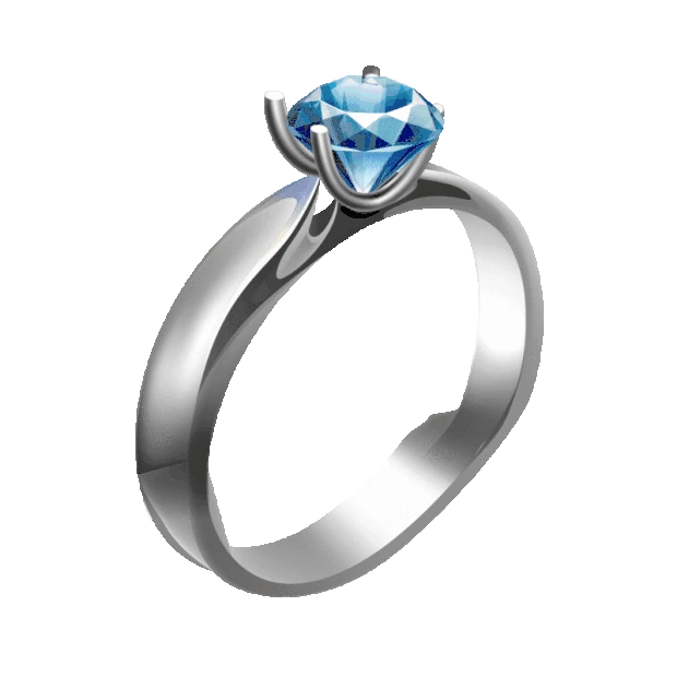 蓝色扫光闪光钻石戒指结婚婚礼求婚钻戒闪光gif图素材