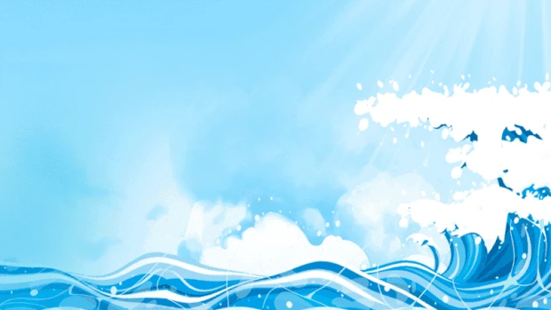 海洋日海豚蓝色海水海浪跳跃视频背景gif图素材