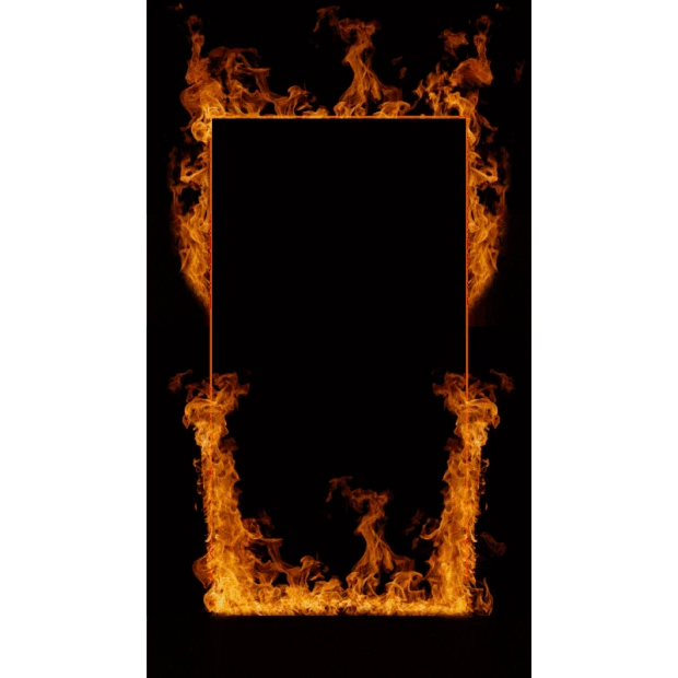 燃烧火焰边框大火火光特效竖版视频背景海报gif图素材
