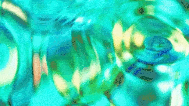 镭射荧光抽象酸性绿色视频背景gif图素材