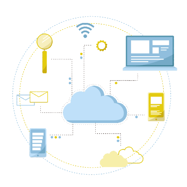 科技数据网络云端服务平台互联网gif图素材