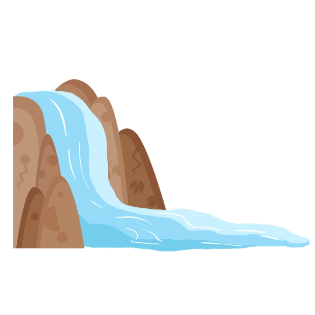 自然景观瀑布流水水流水gif图素材