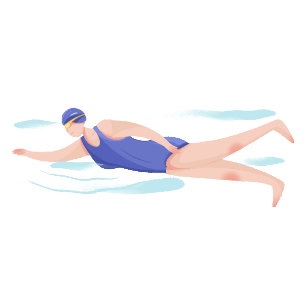 夏天水上运动游泳gif图素材