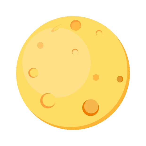 月亮月球黄色gif图素材