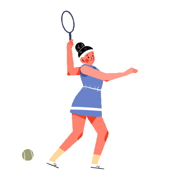 打网球运动员体育锻炼项目女性gif图素材