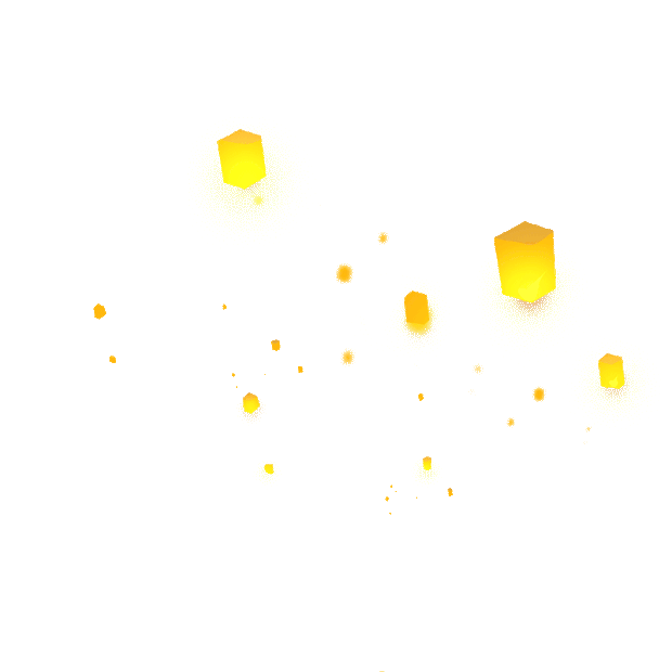 中秋节中秋黄色孔明灯向上升起gif图素材