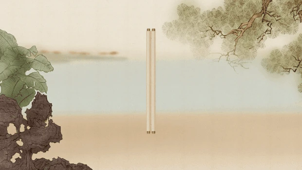 卷轴水墨画中国风视频背景gif图素材