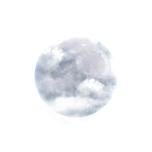 中秋节中秋月亮银白色云朵飘动gif图素材