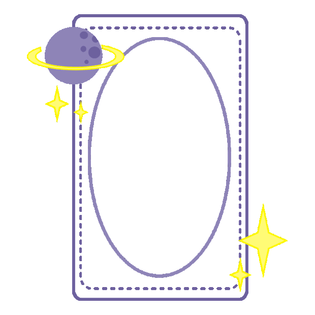 星球边框标题框紫色gif图素材