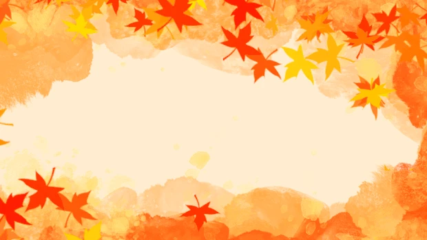 秋天立秋枫叶下落唯美金黄红色视频背景gif图素材