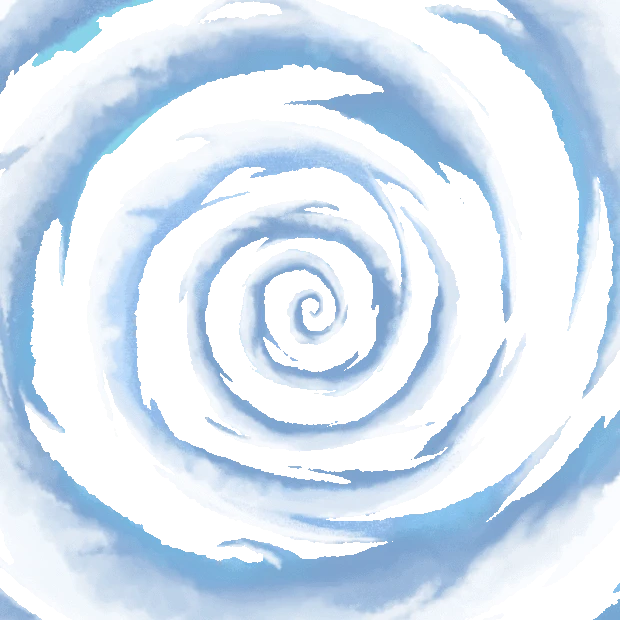 台风龙卷风气旋天空云朵云漩涡云螺旋云卡通gif图素材