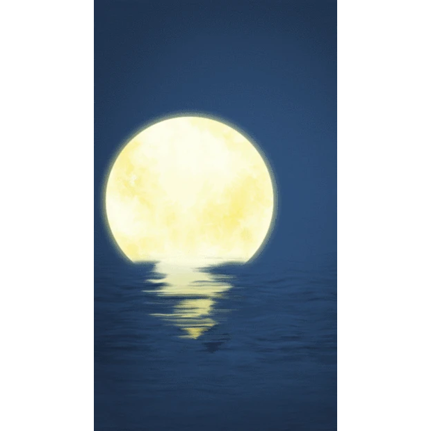 中秋节中秋深蓝夜色月亮竖版视频背景海报gif图素材