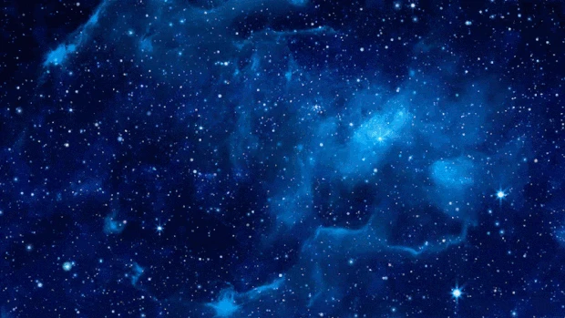 蓝色星空梦幻视频背景gif图素材