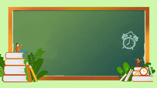 开学开学季迎新黑板报教育课堂绿色视频背景gif图素材