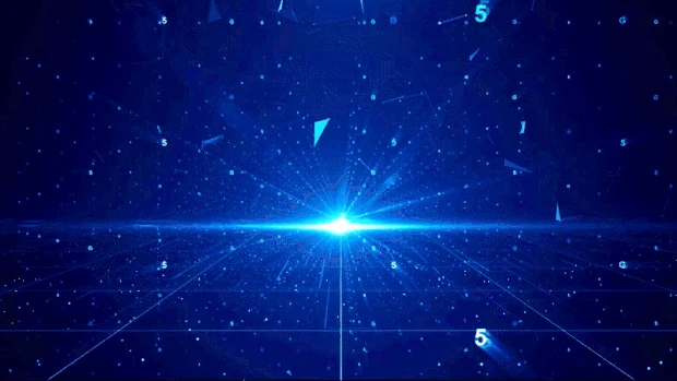 科技光效蓝色粒子视频背景gif图素材