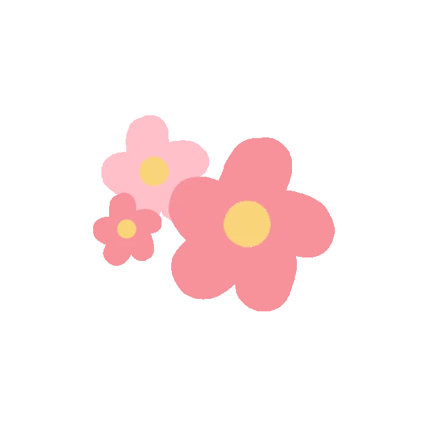 花瓣花朵花粉色贴纸gif图素材