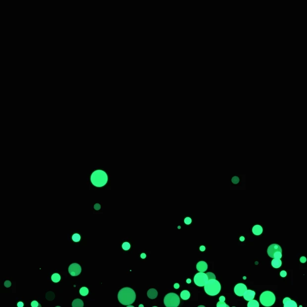 光效粒子光点发光飘散绿色