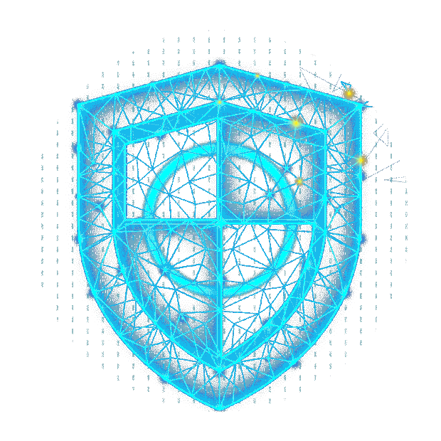 科技盾牌数据防护保护蓝色gif图素材