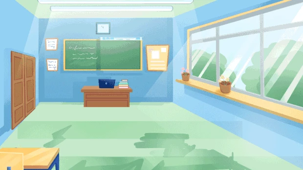 开学季开学教育学校教室校园室内课桌mg视频背景gif图素材