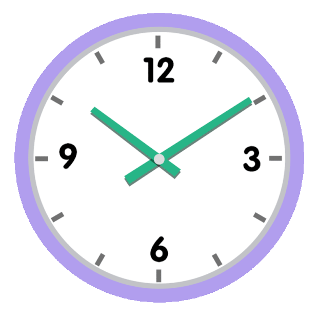 时间钟表时钟装饰紫色gif图素材