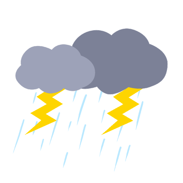 雨季雷雨天气打雷闪电动图gif