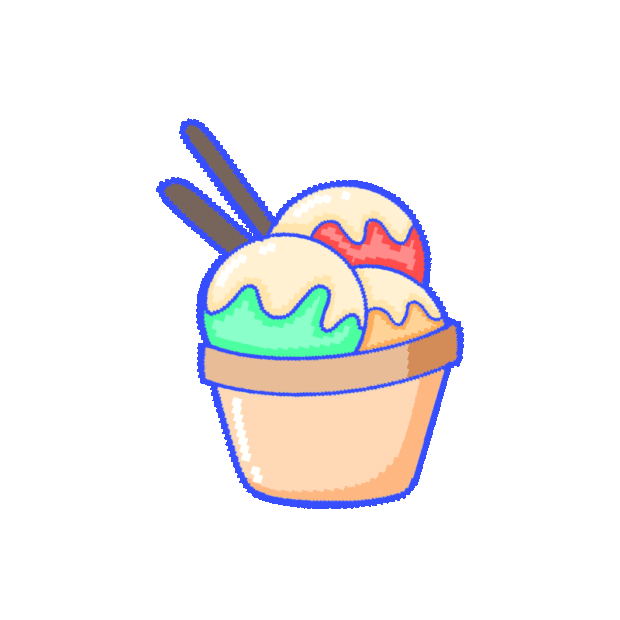 可爱卡通冰淇淋甜点装饰