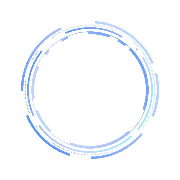 圆形科技感蓝色边框科技gif图素材
