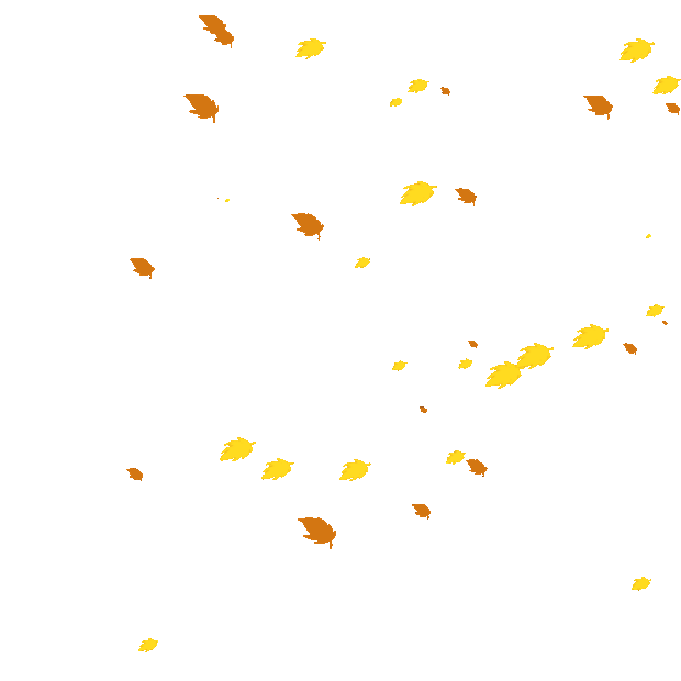 秋天落叶秋风黄色树叶叶子gif图素材