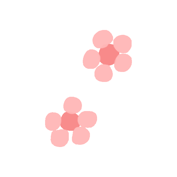综艺粉色花朵幸福情绪表情符号