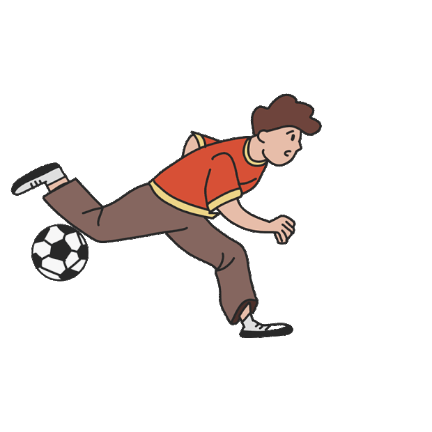 体育运动人物踢足球运动gif图素材