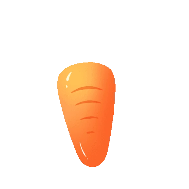 健康蔬菜水果胡萝卜橙色gif图素材