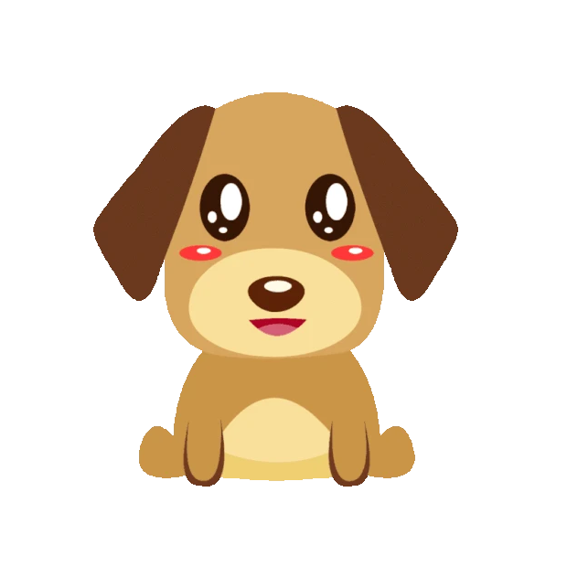 小狗棕色动物宠物gif图素材