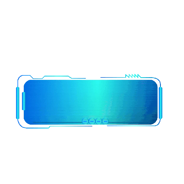 科技感金属拉丝质感边框框蓝色gif图素材