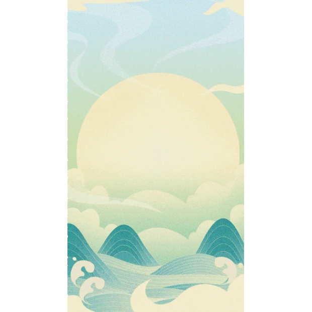 国潮云海中国风竖版视频背景海报gif图素材