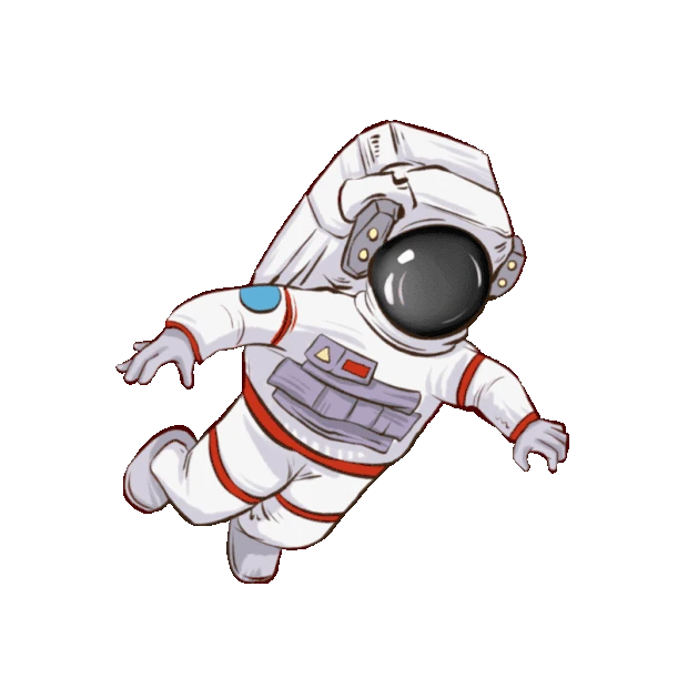 航天宇航员飞行太空旅行gif图素材