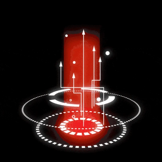 红色科技圆圈光效数据效果展示光效gif图素材