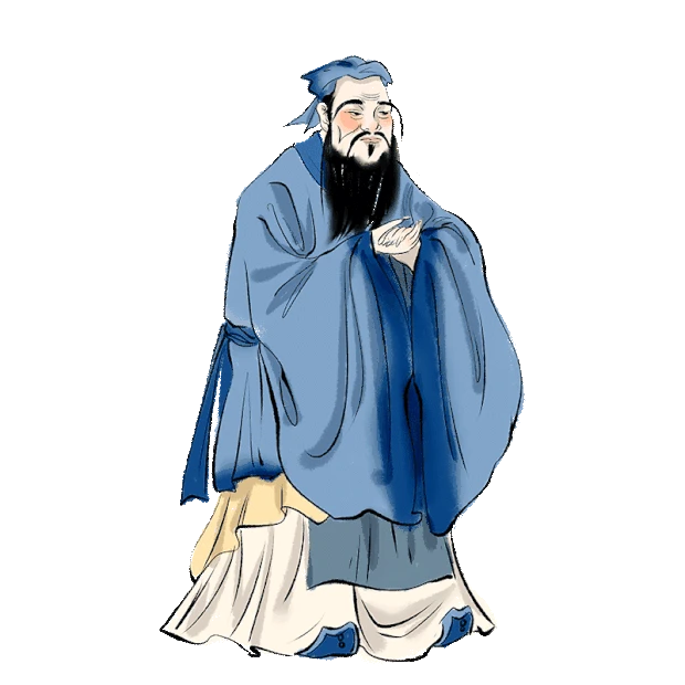 历史人物孔子古代中国风gif图素材