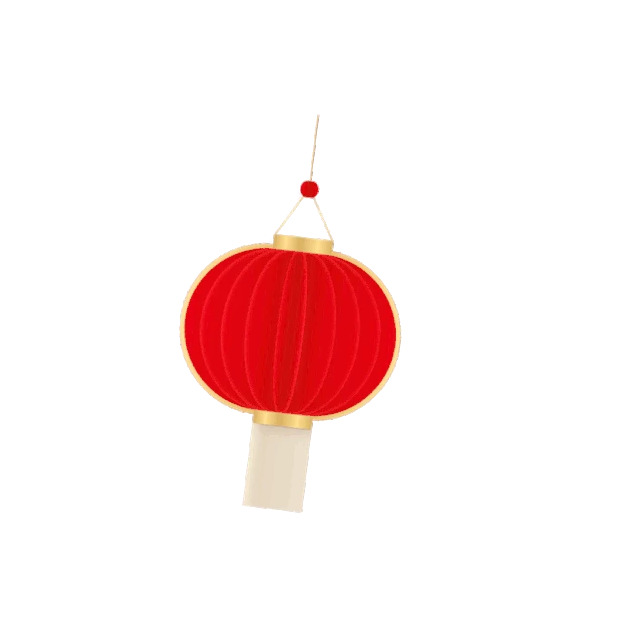 春节红色喜庆大灯笼摇曳中国风红色gif图素材