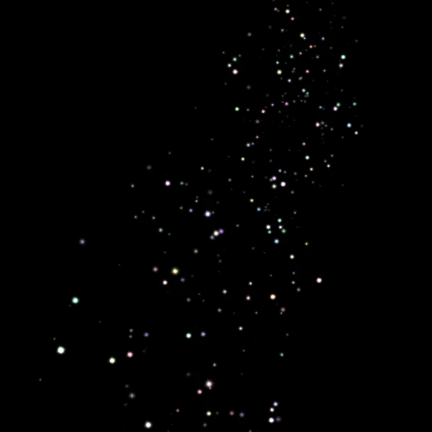 粒子光效银河闪烁星光星星光发光光点