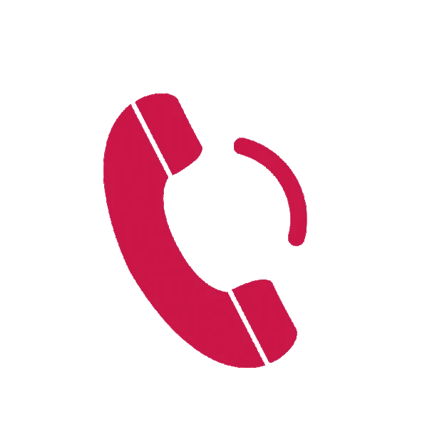 接听电话机手机拨打电话图标标志简约红色gif图素材
